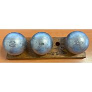 LA BOULE BLEUE "Prestige Inox 110" - 73mm - 680g - gravée ***