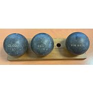 OBUT BOULE NOIRE CX Cou Lisse - 74mm - 690g - gravée DIK SAID