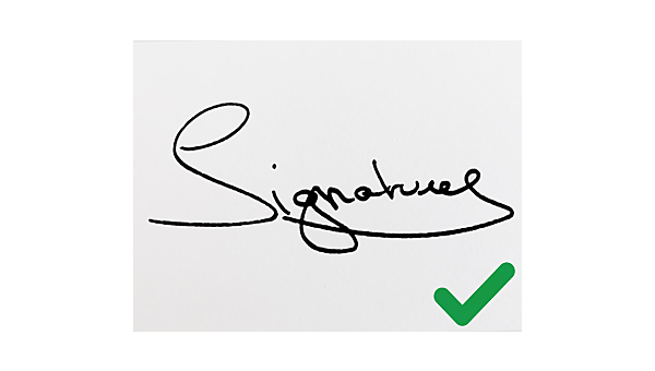 Engraving of your signature on a triplet (triplet not included)