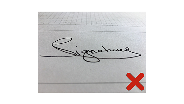 Engraving of your signature on a triplet (triplet not included)