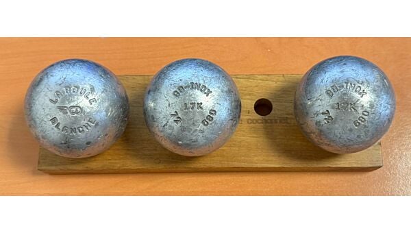 LA BOULE BLANCHE INOX Lisse - 72mm - 680g