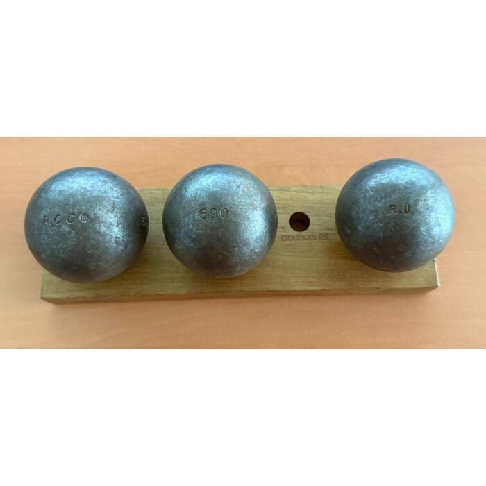 OBUT RCC – Boules De Pétanque 73 Mm, 690 G, Lisses Noires, Pour Compétition