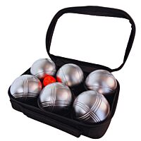 4 Pétanque triplets with bag and jack - Grey Stripe Z + Grey Stripe P