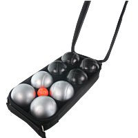8 Personalised Leisure Petanque Balls with Bag and Goal