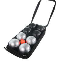 8 Personalised Leisure Petanque Balls with Bag and Goal