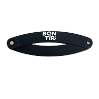 Folding pétanque circle printed Bon Tir- Black