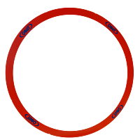 OBUT rigid pétanque circle, red