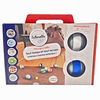 La Schmolle - All Terrain Pétanque Balls - Blue/White