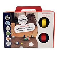 La Schmolle - All Terrain Pétanque Balls - Red/Yellow