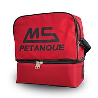 MS Petanque red bag for 6 petanque balls