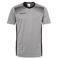 Shortsleeves Goal - Dark Grey Mélange/black - Kids - 116