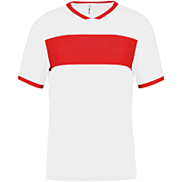 Short-sleeved jersey - kids - white/sporty red