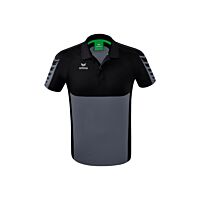 Six Wings Polo-shirt - Men - slate grey/black
