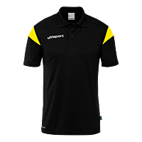 Polo manches courtes Squad 27 - Noir/jaune Citron - Enfant