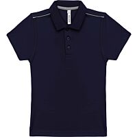 Short-sleeved polo shirt - kids - navy
