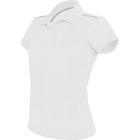 Short-sleeved polo shirt - ladies - white