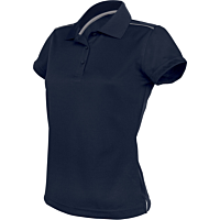 Short-sleeved polo shirt - ladies - navy