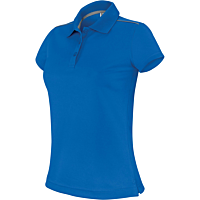 Short-sleeved polo shirt - ladies - sporty royal blue