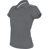 Short-sleeved polo shirt - ladies - sporty grey