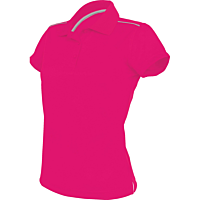 Short-sleeved polo shirt - ladies - fuchsia