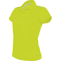 Short-sleeved polo shirt - ladies - lime