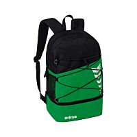 SIX WINGS Sports Bag with Bottom Compartment - emerald/black