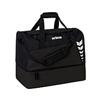 Sac de sport SIX WINGS avec compartiment inférieur – noir/blanc