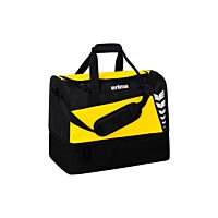 SIX WINGS Sports Bag with Bottom Compartment - yellow/black