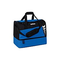 Sport bag with foam compartment to put up to 6 balls - Size S - Blue and black