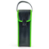 Soft bag with handle - Black/Green fluorescent