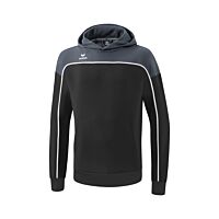 CHANGE by erima Hoody - Kids - black grey/slate grey/white