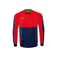SIX WINGS Sweatshirt - Men - new navy/red