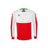 SIX WINGS Sweatshirt - Men - red/white