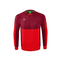 SIX WINGS Sweatshirt - Men - red/bordeaux