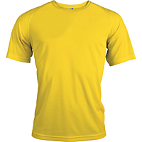 Short-sleeved sports t-shirt - men - true yellow