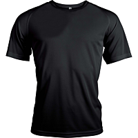 Short-sleeved sports t-shirt - men - black