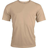 Short-sleeved sports t-shirt - men - sand