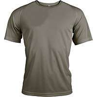 Short-sleeved sports t-shirt - men - olive