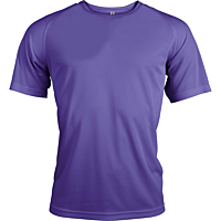 Short-sleeved sports t-shirt - men - violet