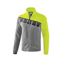 5-C Jacket with detachable sleeves - Men - grey marl/lime pop/black