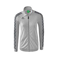Essential Team Track Top Jacket - Women - light grey marl/slate grey