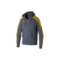EVO STAR Training Jacket with hood - Kids - slate grey/yellow