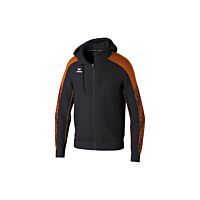 EVO STAR Training Jacket with hood - Kids - black/orange