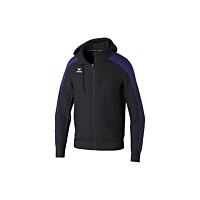 EVO STAR Training Jacket with hood - Kids - black/ultra violet