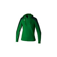 EVO STAR Training Jacket with hood - Women - emerald/pine grove