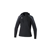EVO STAR Training Jacket with hood - Women - black/slate grey