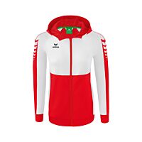 Six Wings Training Jacket with hood - Women - red/white