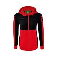 Six Wings Training Jacket with hood - Women - red/black