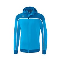 CHANGE by erima Training Jacket with hood - Kids - curacao/mykonos/white