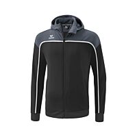 CHANGE by erima Training Jacket with hood - Kids - black grey/slate grey/white